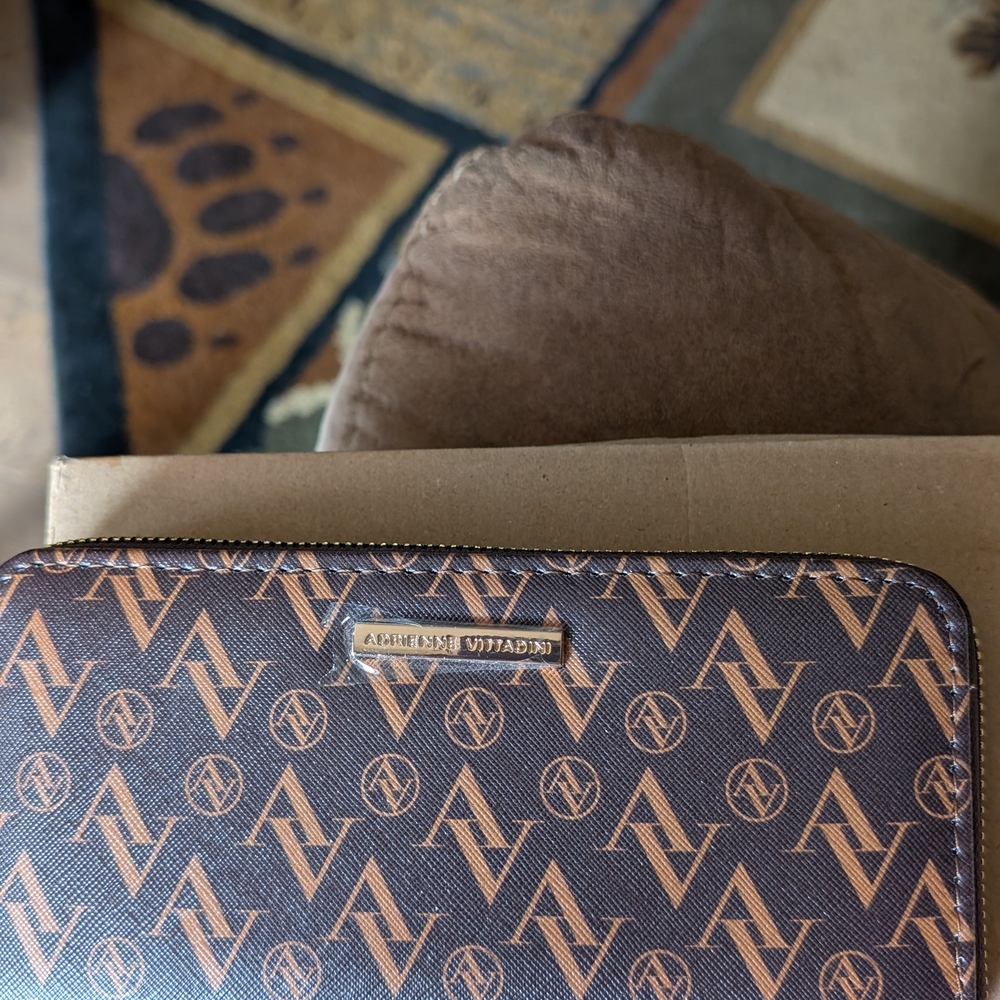 Brown Wallet with Phone Holder